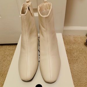 Beautiful White Ankle Boots
